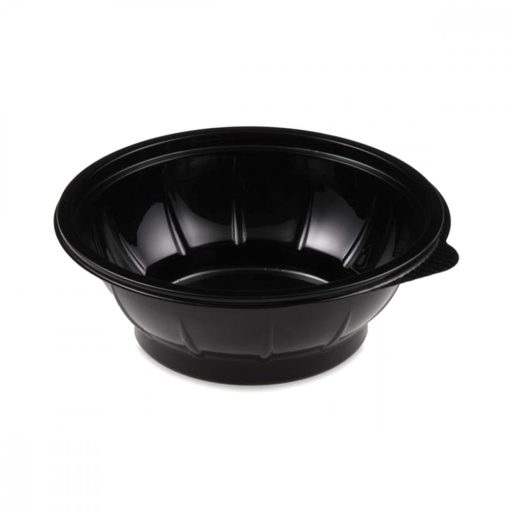 Eld. Salátástál PET fekete 600ml 50db 74359