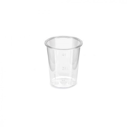 Eld.Röviditalos pohár víztiszta PS 2-4cl 50db/cs 16467