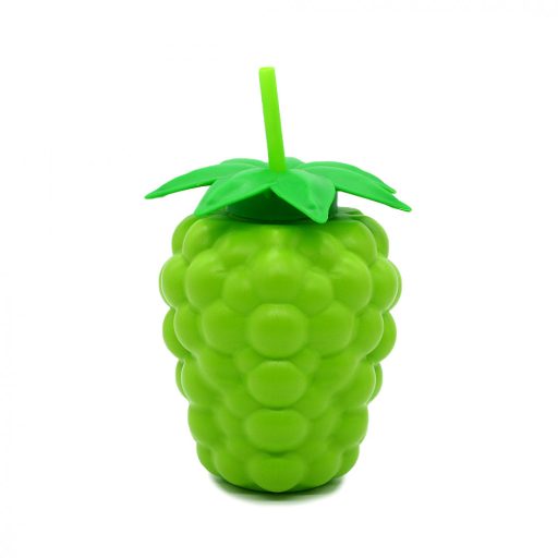 Bögre szívószállal műa. 800ml. szőlő formájú L-00821