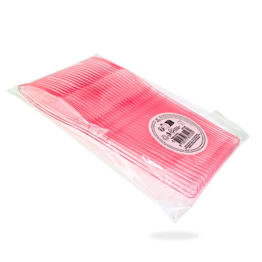 Kés színes műanyag 17,5cm 25db/cs