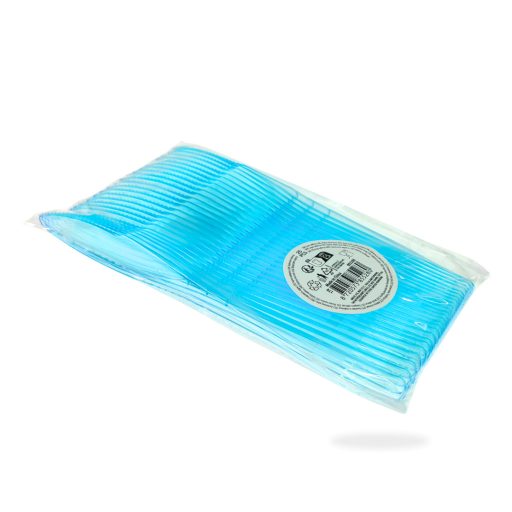 Kés színes műanyag 17,5cm 25db/cs