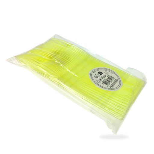 Kés színes műanyag 17,5cm 25db/cs