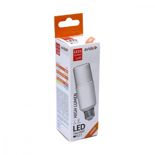 xAvide Led Bright Stick izzó T45 14W E27 NW 4000K