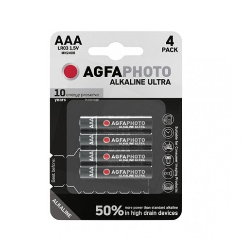 Agfa mikro ceruzaelem Ultra Alkáli B4 4db/bliszter Nr.APUAAA
