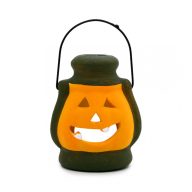 Mécsestartó kerámia tök viharlámpa 9cm