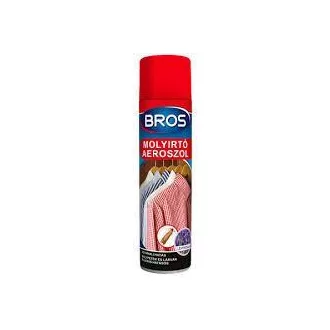 Bros molyirtó aeroszol 150ml B033 UN 1950 AEROSOLOK, gyúl., 2.1, (D)Körny. vesz. (Terméktörzsből)