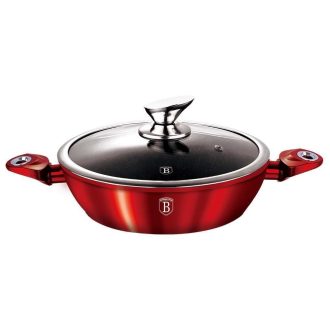   Alacsony lábas fedővel Metallic Line Burgundy átm.28cm 3,8l BH-1263N