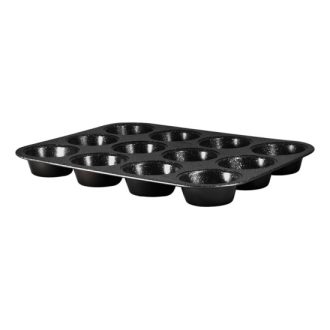 Muffinsütő 12db-os fekete BH-1436