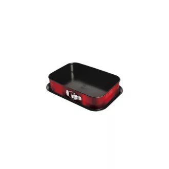 Tepsi négyzet csatos 39x27x7,5 cm Burgundy BH/1545 (Terméktörzsből)