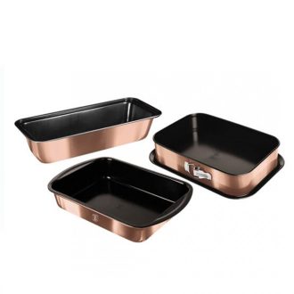 x3 részes sütőforma készlet Rose Gold BH-7633