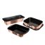 x3 részes sütőforma készlet Rose Gold BH-7633