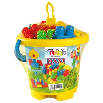 Építőjáték Maxi Blocks vödrös