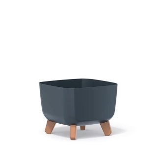Virágcserép Gracia Square antracit 24cm