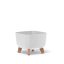 Virágcserép Gracia Square fehér 24cm
