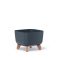 Virágcserép Gracia Square antracit 40cm