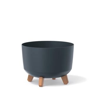 Virágcserép Gracia normál antracit 24cm