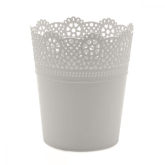 Kaspó Lace fehér 18cm