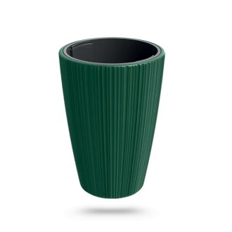 Virágcserép Oro magas fenyőzöld 30cm