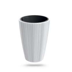 Virágcserép Oro magas fehér 30cm