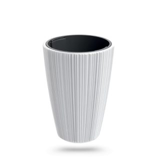Virágcserép Oro magas fehér 30cm