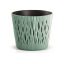 Virágcserép Sandy Eco Wood 2 in1 zöld 22cm