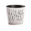 Virágcserép Sandy Eco Wood 2 in1 fehér 26cm
