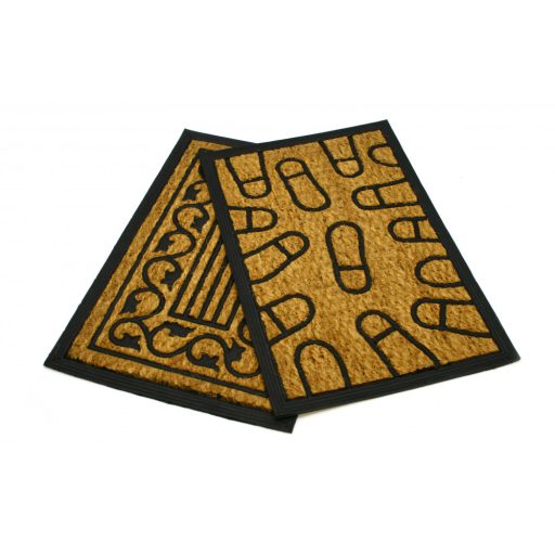 Lábtörlő gumi kókuszbetétes vegy. dekor 40X60cm