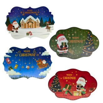 Kar. étk. tányéralátét szett, ovál 6db-os F26-01