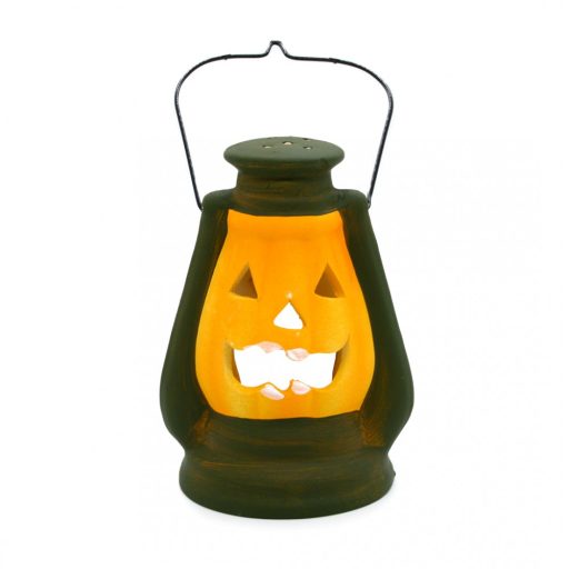 Mécsestartó kerámia tök viharlámpa 16cm