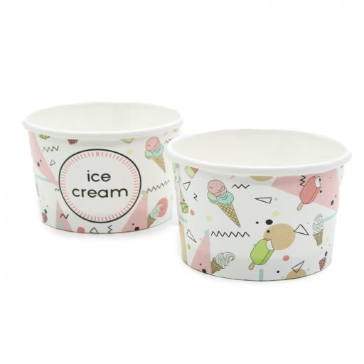 Eld. Papírtégely fagyis Ice Cream 130ml 25db/cs IPCFI0130/21500026