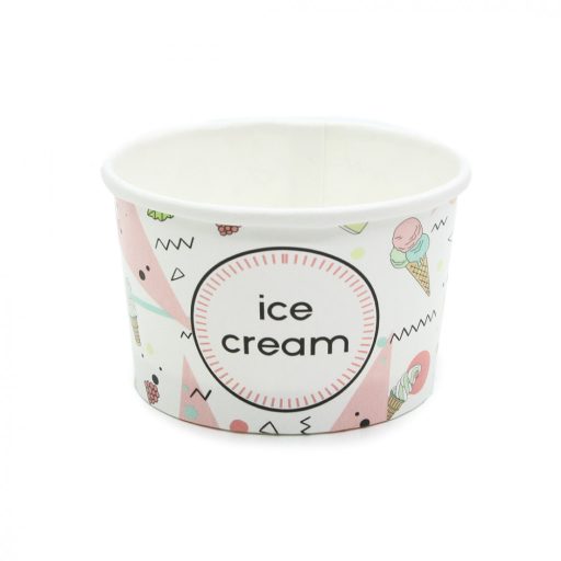 Eld. Papírtégely fagyis Ice Cream 130ml 25db/cs IPCFI0130/21500026