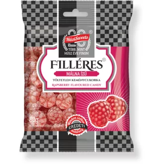 Keménycukorka Filléres málna HSweets 80g (Terméktörzsből)