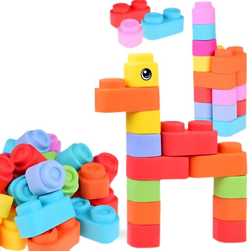 Játék építőkocka hátizsákba Eva Soft 23db KR6100