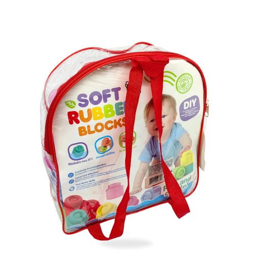 Játék építőkocka hátizsákba Eva Soft 23db KR6100