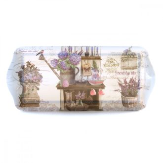 Tálca zserbós műa. Hortenzia 33x14,5x2,5cm Nr.M40174