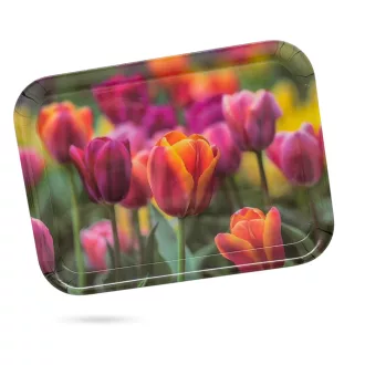 Tálca műa. Tulipán 33x24,5x1,8cm M40376