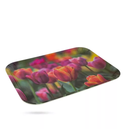 Tálca műa. Tulipán 33x24,5x1,8cm M40376