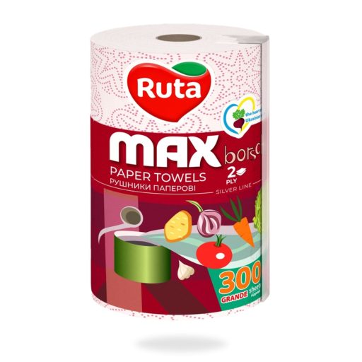Papírtörlő Ruta Max Borsch 1tek 2rtg 300lap