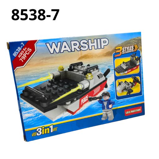Játék Lele hadihajó vegyes építőjáték 8538-as ST4599