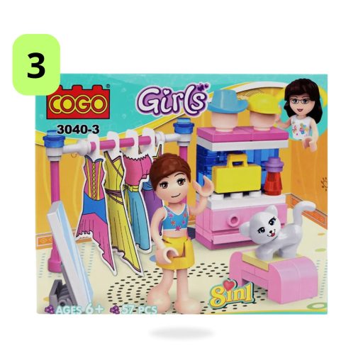 Játék Cogo Girls vegyes építőjáték 3040-es ST5888