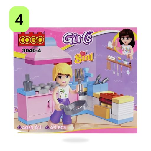 Játék Cogo Girls vegyes építőjáték 3040-es ST5888