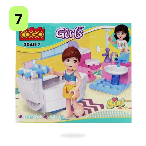 Játék Cogo Girls vegyes építőjáték 3040-es ST5888
