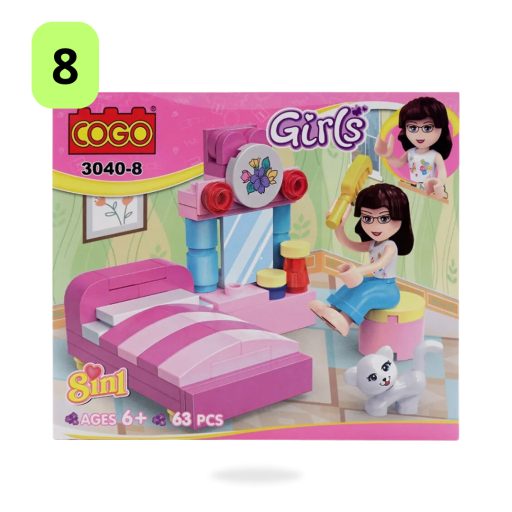 Játék Cogo Girls vegyes építőjáték 3040-es ST5888