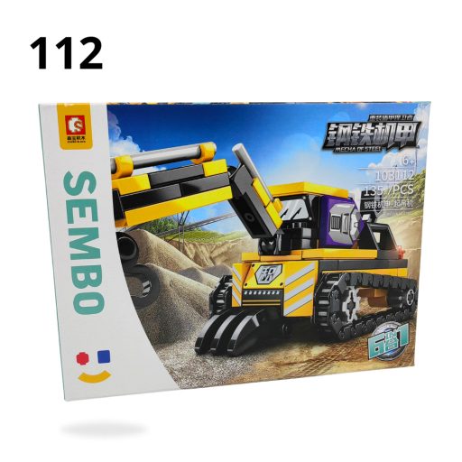 Játék Sembo munkagépek vegyes építőjáték 103111-16-os ST5913