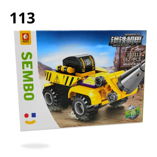 Játék Sembo munkagépek vegyes építőjáték 103111-16-os ST5913