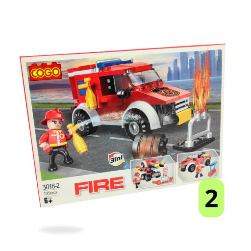 Játék Cogo tűzoltó vegyes építőjáték 3018-as ST5918