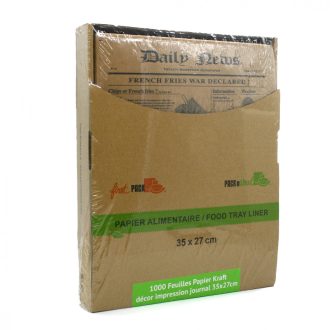   Eld. Zsírpapír Újság arculatú, barna adagolóval 270×350mm 1000ív/cs ZUP02737/19650024
